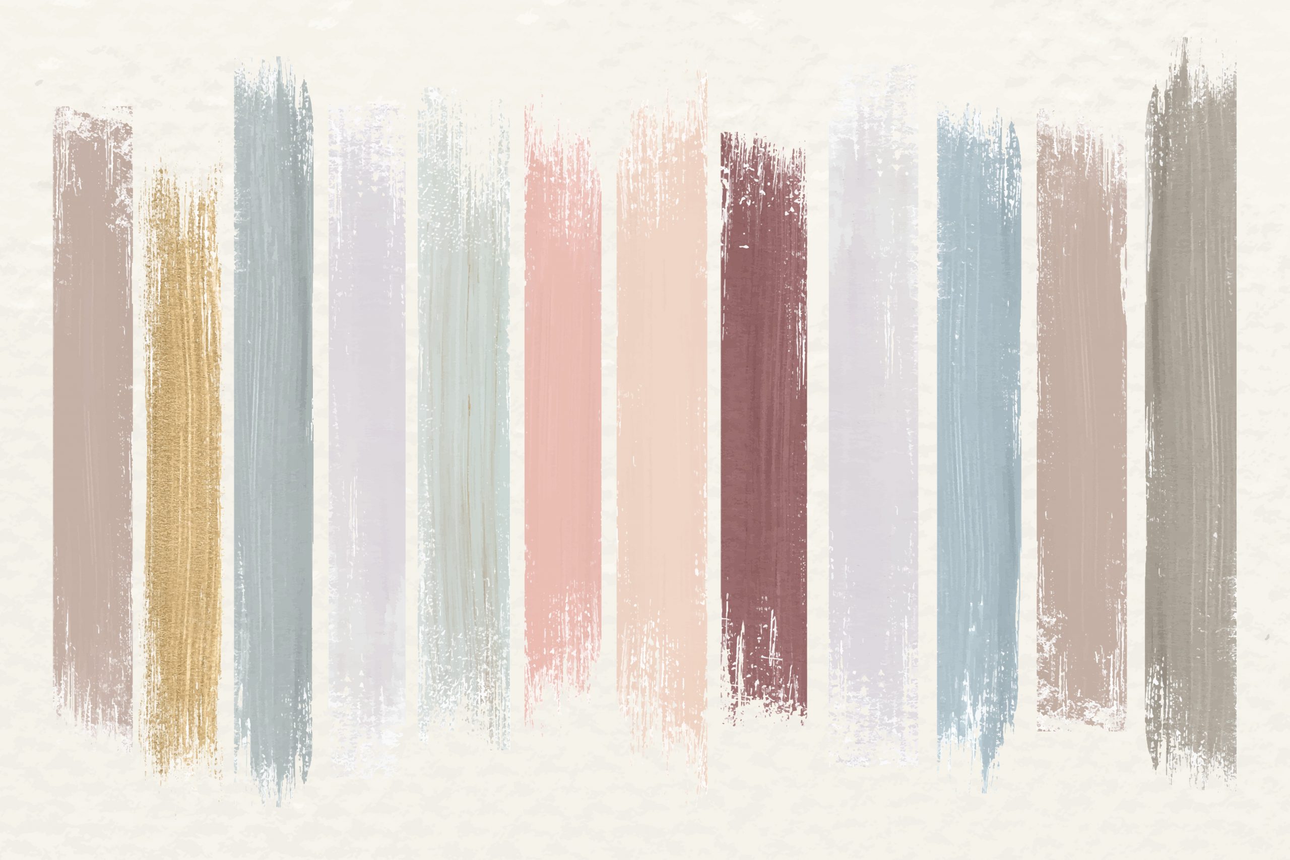 Brush strokes neutral collection vector